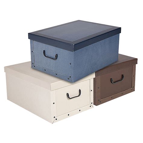 3 Underbed Collapsible Cardboard Storage Boxes Lightweight With Lids