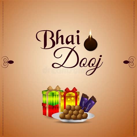 Happy Bhai Dooj Celebration Greeting Card Bhai Dooj Festival Of India