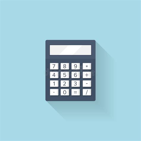 Flat Calculator Icon Vector Illustration Stock Vector Illustration