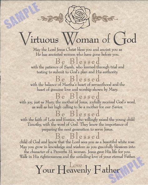 31 Qualities Of A Godly Woman Virtuous Woman Proverbs 3110 30