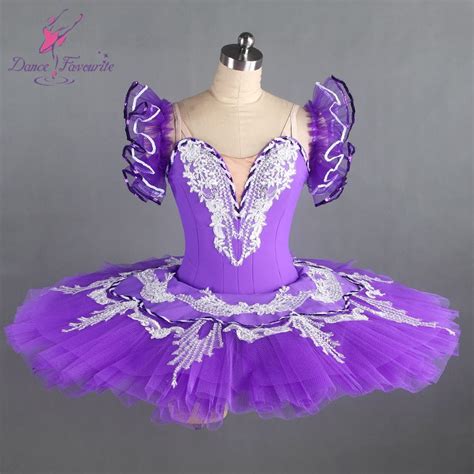 Purple Classical Ballet Tutu Girl Stage Performance Pancake Ballet Tutu Ballerina Dance Costume