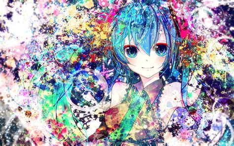 Hatsune Miku Art Portrait Anime Characters Vocaloid Hd Wallpaper
