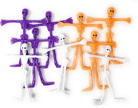 Bulk 30 Pack Bendable Posable Halloween Skeleton Assortment