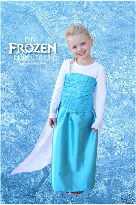 Diy Frozen Elsa Dress Tutorial Materials List And The