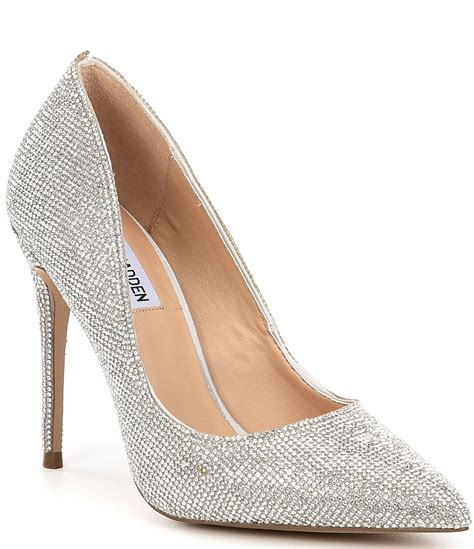 Steve Madden Daisie Crystal Jeweled Pointed Toe Pumps Dillards In