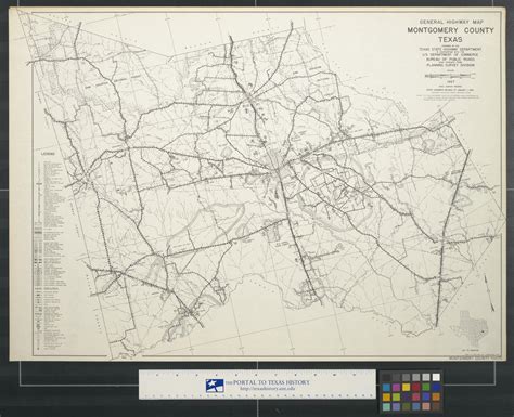 General Highway Map Montgomery County Texas Side 1 Of 2 The Portal