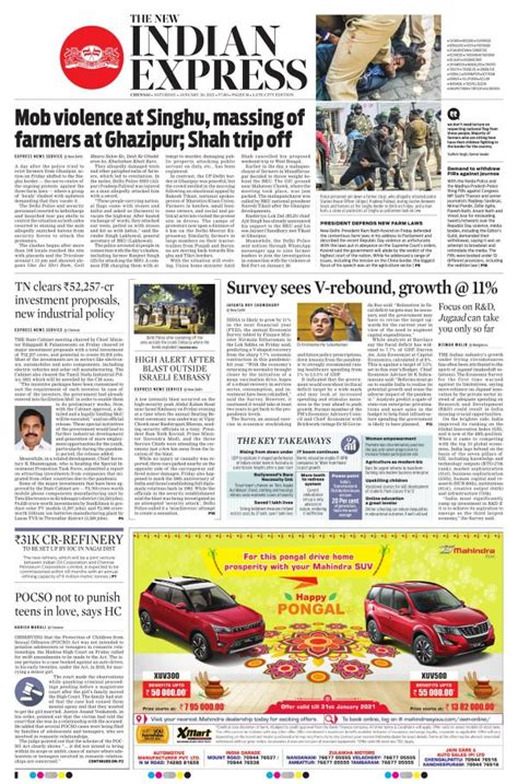 The New Indian Express Chennai The New Indian Express Epaper