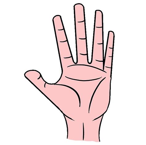How To Draw Waving Hand