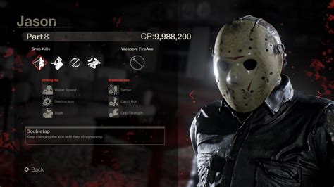 Friday The 13th The Game Part 4 Jason - Check Out Stat Screens for Every Playable Jason in "Friday the 13th