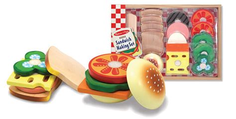 Melissa And Doug Wooden Sandwich Making Food Set Brand New And Sealed