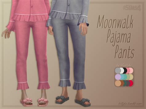 The Sims Resource Moonwalk Pajama Pants By Trillyke • Sims 4 Downloads