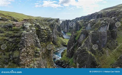 Fjadrargljufur Canyon In Iceland Stock Image Image Of Nordic