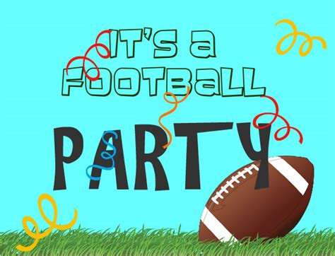 Create Football Party Poster With Iclicknprint Use Templates