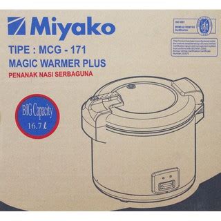Miyako MCG-171 Rice Cooker Jumbo 6liter | Shopee Indonesia