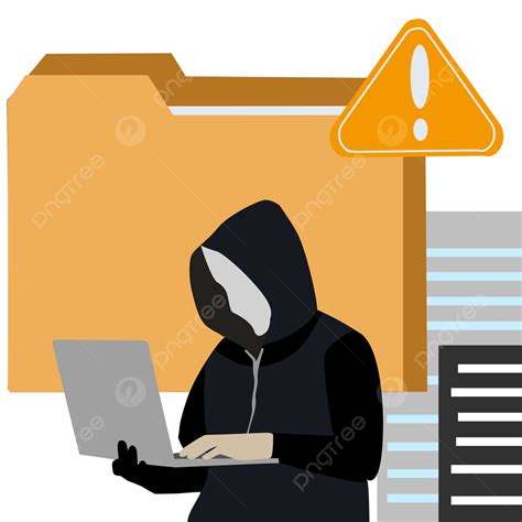 Computer Hackers Clipart Png Images Flat Style Hacker Computer