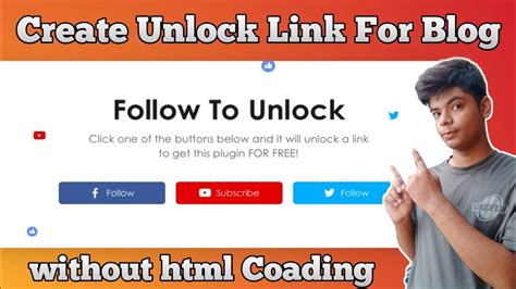 How To Create Subscribe To Unlock Link For Blog Easy To Get More