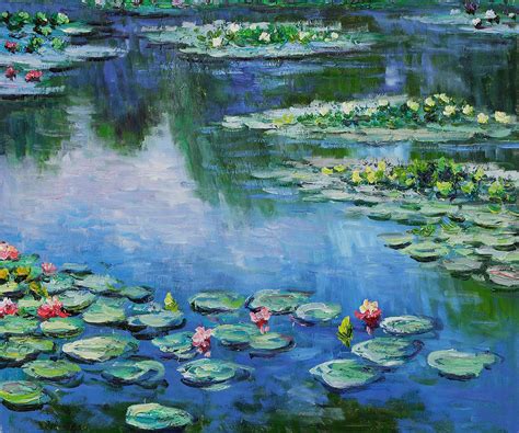 Today we are painting a water garden in giverney france, where monet lived and designed all the gardens. Waterlilies | Outdoor Tile Impressions