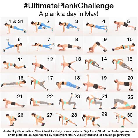 Take The Ultimate Plank Challengea Plank A Day In May