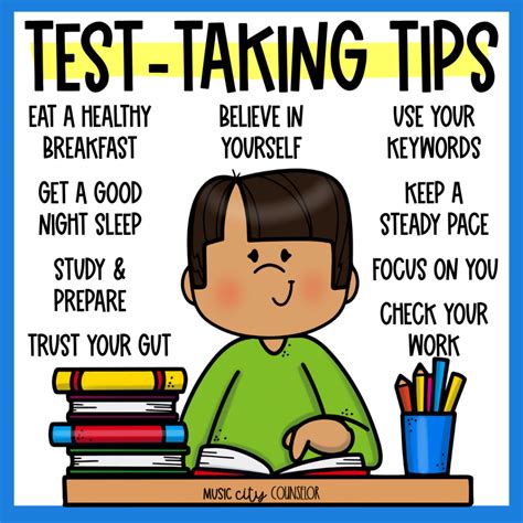 Test Taking Tips And Tools For Elementary Learners Music City Counselor