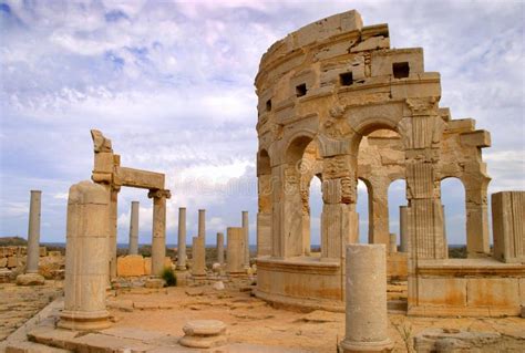 Leptis Libyens Tripolis Standort Unesco Welterbe Magna Römische
