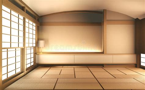 Mock Up Japan Room With Tatami Mat Floor And Decoration Japan Style Was