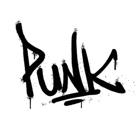 Premium Vector Graffiti Spray Paint Word Punk Isolated Vector