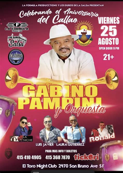 Gabino Pampini Desde Panama Celebrando Aniversario Del Callao Sf
