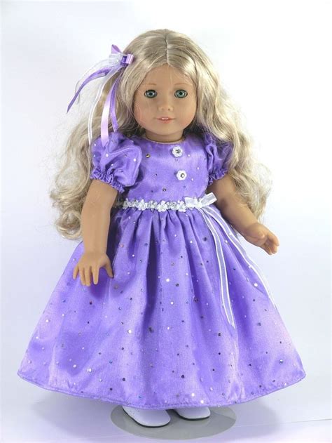Special Occasion Party Dress For American Girl Dolls Organza Satin