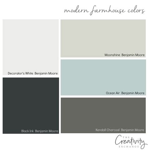 Modern farmhouse interior paint colors schemes. Moody Monday: Chic Modern Farmhouse Style
