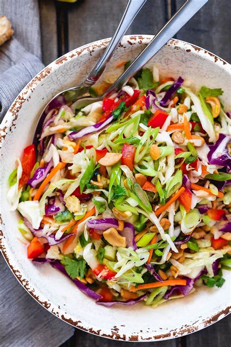 Healthy Cabbage Salad With Orange Lime Dressing Cabbage Salad Recipes