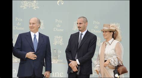 Photo Le Prince Karim Aga Khan Avec Son Fils Le Prince Rahim Et Sa