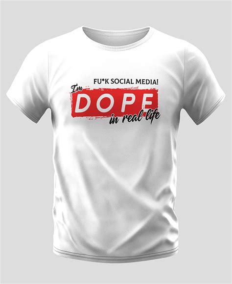 Im Dope In Real Life Tshirt Unisex Cotton Tshirt Printdaddy