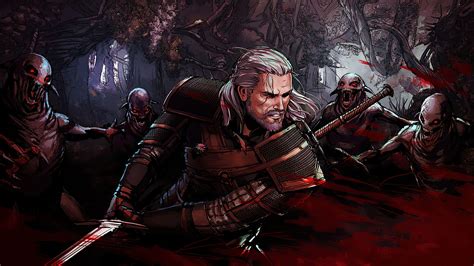 Wallpaper Video Game Art Digital Geralt Of Rivia Creature Fantasy