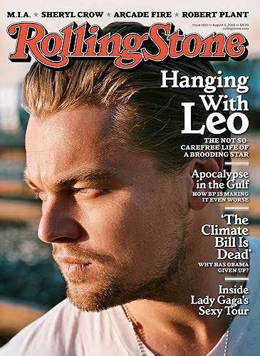 Bittersweet Vogue Leonardo Dicaprio Rolling Stone August 2010