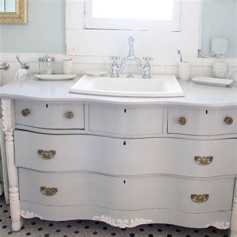 Bathroom Vanity Vintage Dresser Diy Bathroom Vanity Makeover Dresser