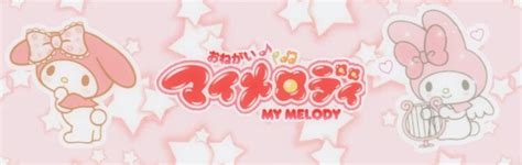 My Melody Banner In Banner Melody Pink Aesthetic