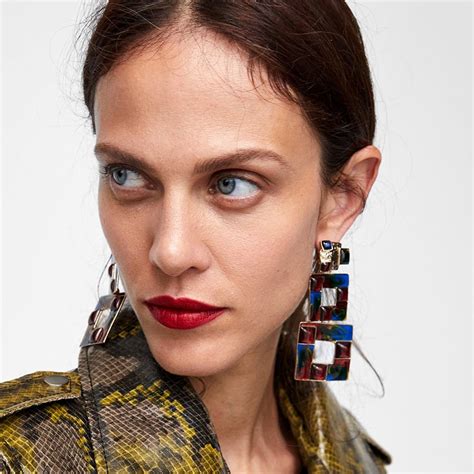 Meidi Geometric Rhinestones Acrylic Dangle Earrings For Women Long