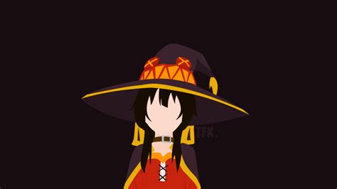 Konosuba Megumin Minimalist By Triasfak On Deviantart Fondo De