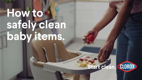 How To Safely Clean And Disinfect Baby Items With Clorox Youtube