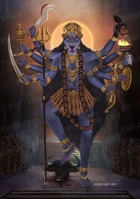 An Image Of A God With Many Arms And Legs