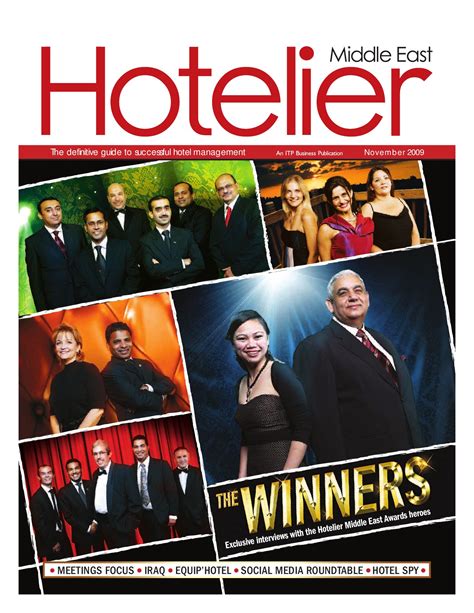 Hotelier Middle East Nov 2009 By Itp Business Publishing Issuu