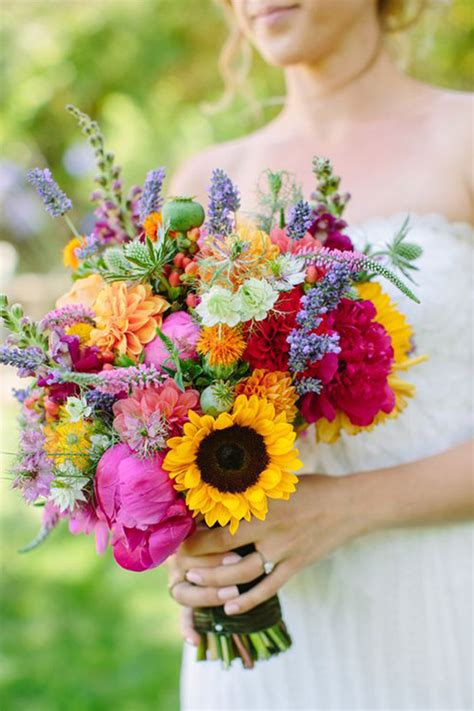 Choose a bouquet of flowers that last a lifetime. Bright Wedding Flowers | Wedding Ideas By Colour | CHWV