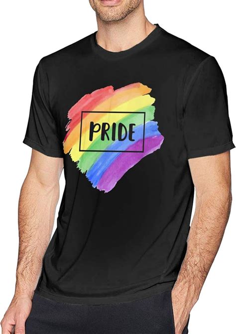 Lgbt Pride Mens Short Sleeve Tee Sports T Shirt Tees For Men Amazon