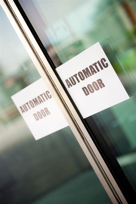 Automatic Door Signage: Is It Required By Law? | The Automatic Door ...