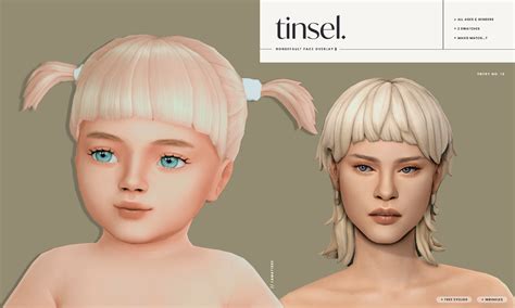 Tinsel Skin Overlay By Lamatisse Infants The Sims 4 Create A Sim