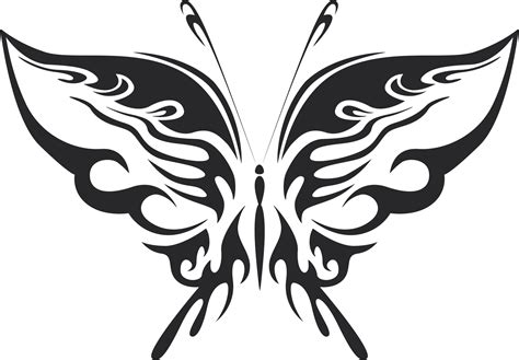 Tribal Butterfly Vector Art 19 Free Dxf File For Cnc File