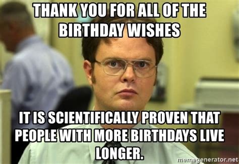 Funny Thank You Quotes For Birthday Wishes Funny Birthday Thank You