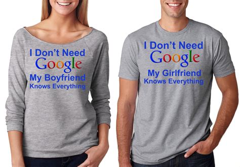 Funny Girlfriend Boyfriend T Shirts Couple Matching Tee Shirts