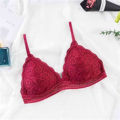 Sexy Floral Lace Bralette Sexy Bras For Women Lace Bra Female Underwear Soft Intimates Deep V