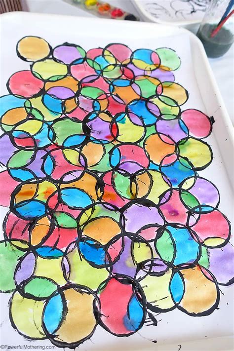 Or to cover the panes in a french door? Stained Glass Art with Toilet Rolls | Art for kids ...